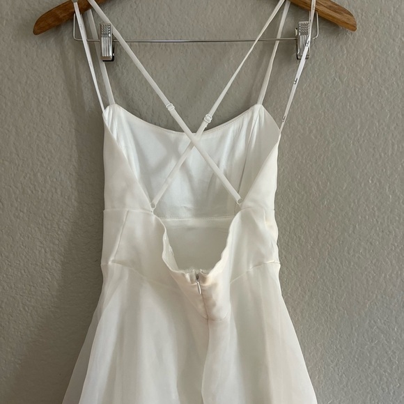 Give Your Love White Organza Backless Maxi Dres - Picture 6 of 7